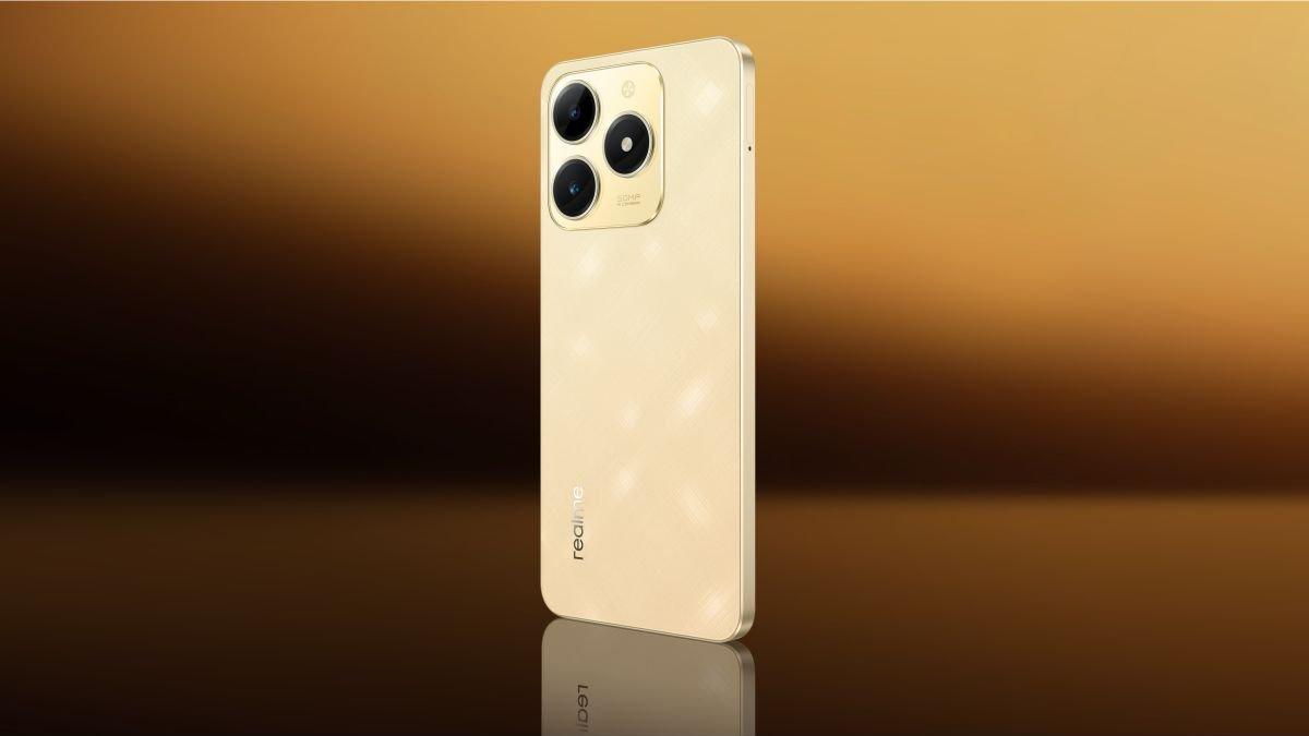 Desain bodi belakang realme C61