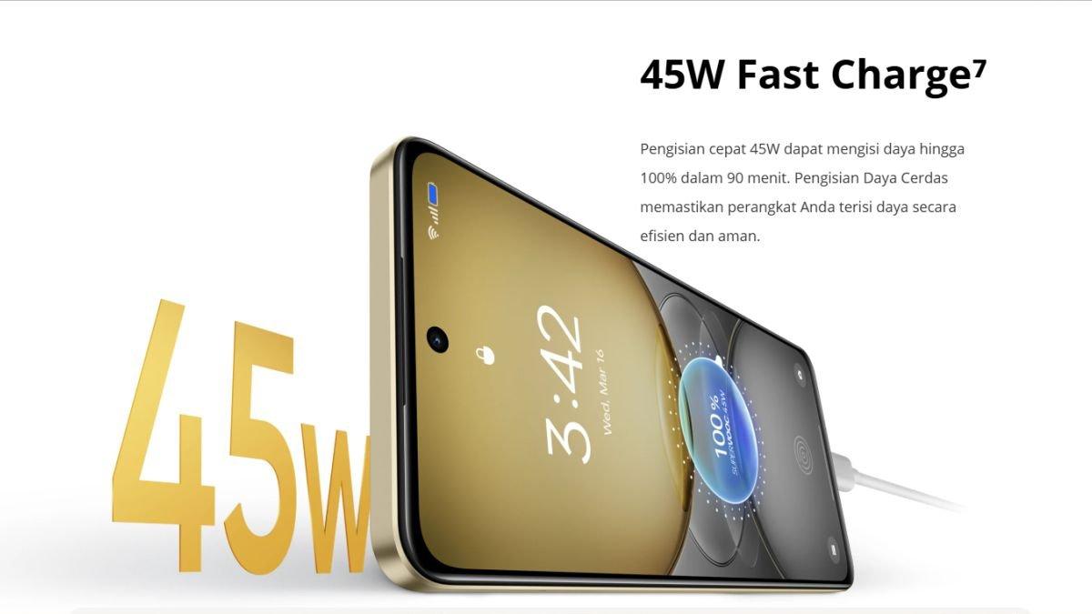 realme C75 didukung baterai 6000 mAh dan fast charging 45 watt