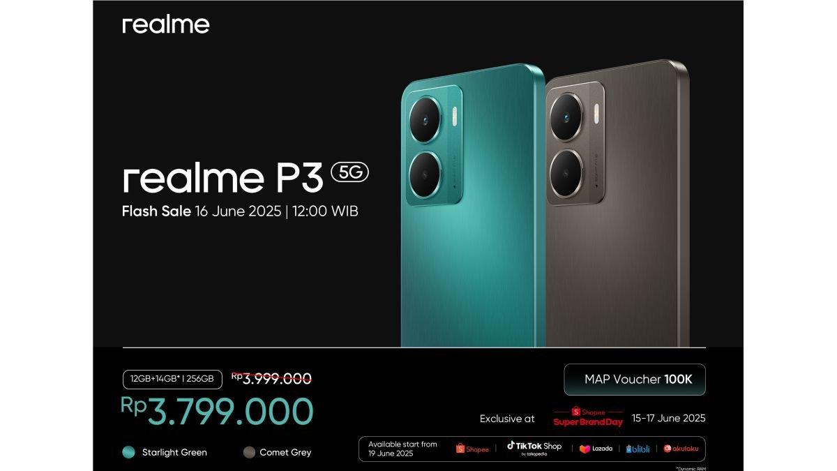 realme P3 5G dibanderol dalam rentang harga Rp 3 jutaan