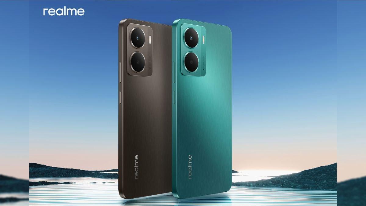 Desain realme P3 5G, tersedia untuk dipilih dalam dua varian warna futuristik.