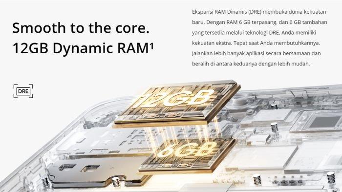 realme C51s hadir dibekali RAM 6 GB yang dipadu Storage 128 GB