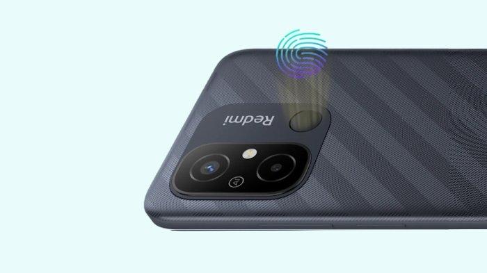 Modul kamera Redmi 12C yang juga didukung sensor fingerprint atau sidik jari