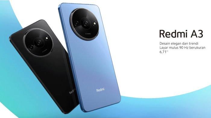 Desain Redmi A3 dengan modul kamera bulat di bodi belakangnya
