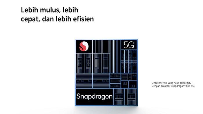 Ilustrasi chipset Snapdragon 695 yang memperkuat POCO X5 5G