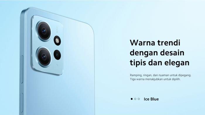 Redmi Note 12 hadir dengan desain yang disebut tipis dan elegan