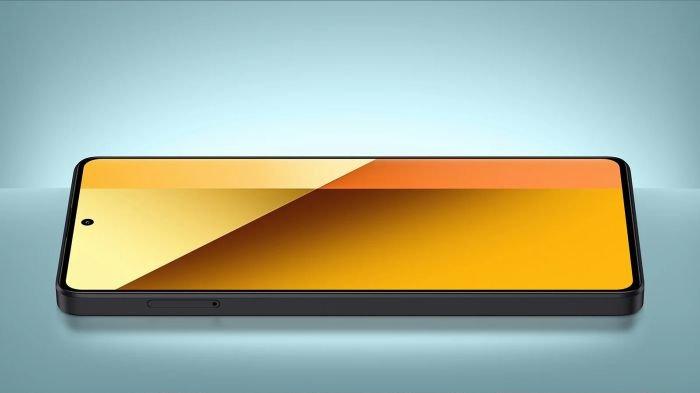 Bidang layar Redmi Note 13 5G yang punya bezel atau bingkai makin tipis
