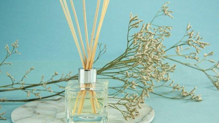 Ilustrasi penggunaan reed diffuser untuk wujudkan keharuman ruangan dengan desainnya yang bisa tunjang dekorasi