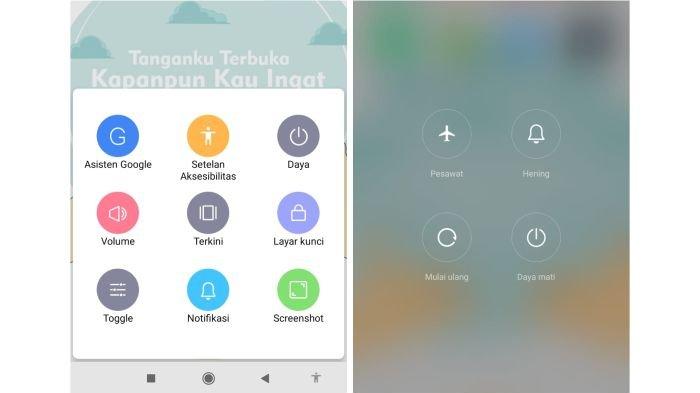 Ilustrasi mematikan HP Android Xiaomi dengan bantuan fitur Aksesibilitas