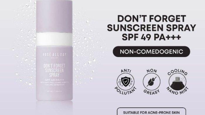 Rose All Day Don't Forget Sunscreen Spray