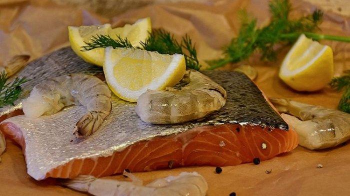 Salmon dan udang kaya akan antioksidan
