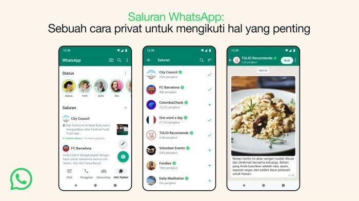 Ilustrasi fitur Saluran atau Channel di WhatsApp