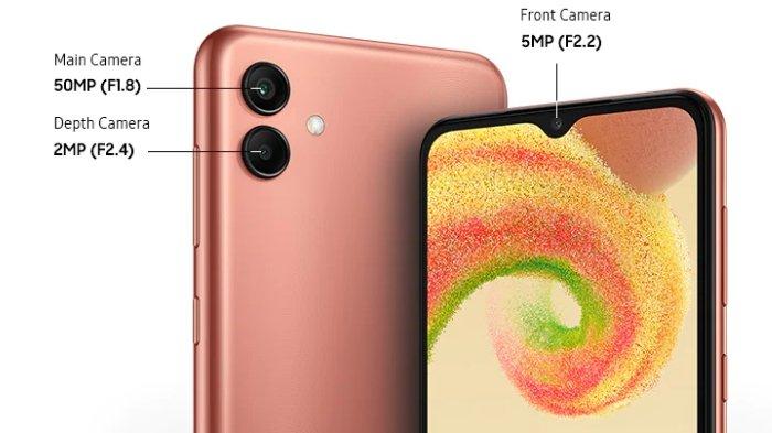 Spesifikasi kamera SAMSUNG Galaxy A04