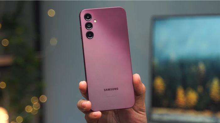 Desain bodi belakang SAMSUNG Galaxy A14 5G, HP harga Rp 2 jutaan yang bisa dipilih untuk pemakaian di tahun 2024