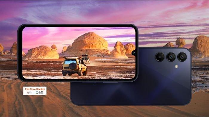 Ilustrasi layar Super AMOLED yang pakai pada SAMSUNG Galaxy A15