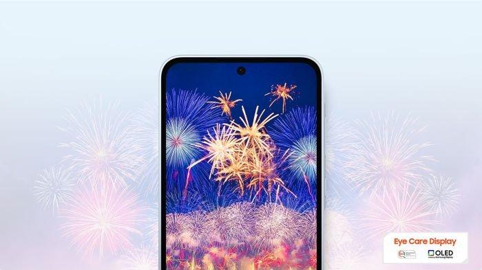 Kini SAMSUNG Galaxy A35 5G hadir dengan layar yang dihias poni punch hole
