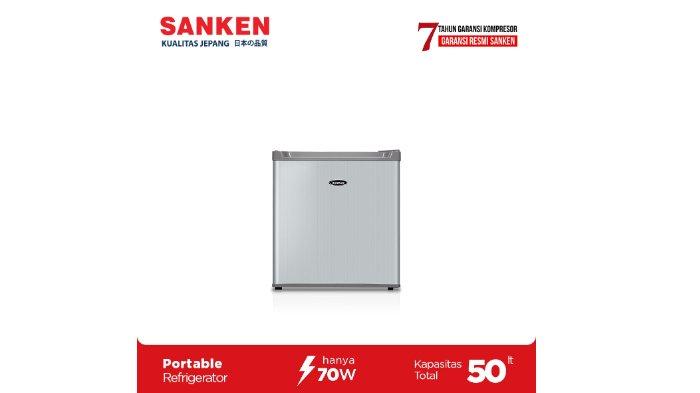 SANKEN Kulkas Mini Portable SN-118EKG mengonsumsi daya sekitar 70 watt saja.