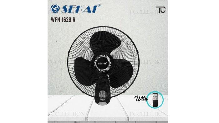 SEKAI Kipas Angin Dinding WFN 1628 dirancang dengan pengoperasian yang mudah karena dibekali remote control.