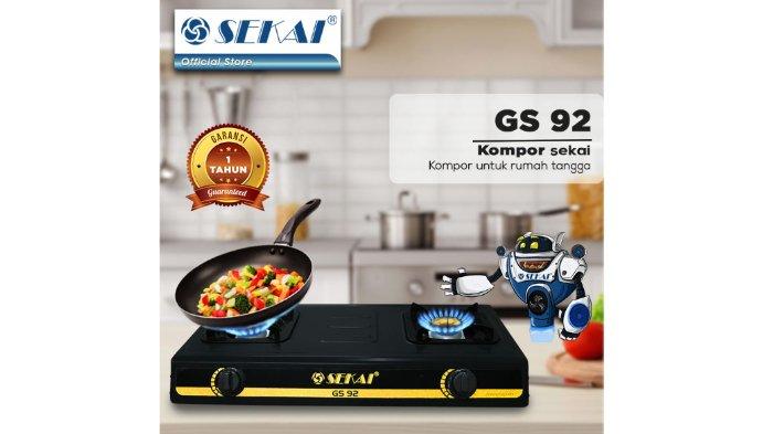 SEKAI Kompor Gas 2 Tungku - GS 92