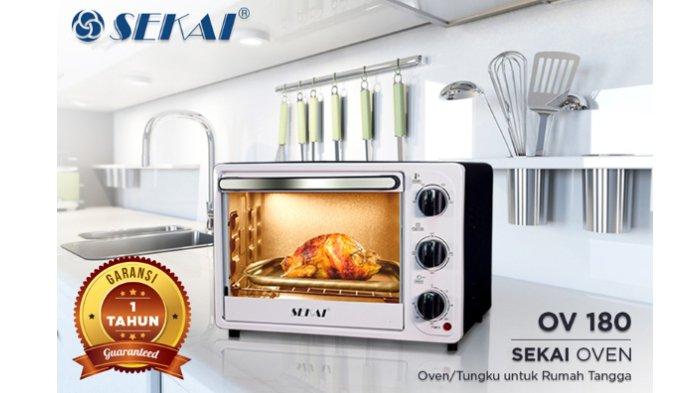 SEKAI Oven OV180 adalah pilihan paling tepat untuk kamu yang hobi mengkreasikan aneka menu karena konsumsi daya tergolong hemat.