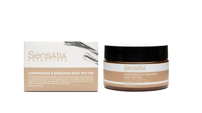 SensAtiA Botanicals Lemongrass & Mandarin Sea Salt Scrub