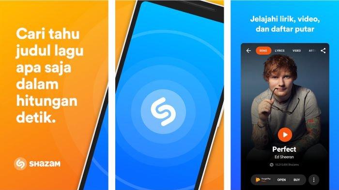 Aplikasi Shazam untuk streaming musik di HP Android