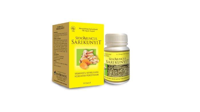 Sido Muncul Herbal Sari Kunyit 50 Kapsul - Sakit Mag Perut Lambung