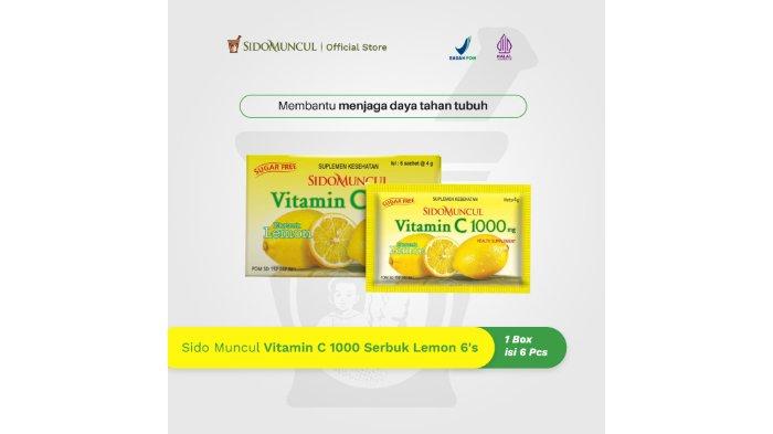 Sido Muncul Vitamin C 1000 Serbuk Lemon