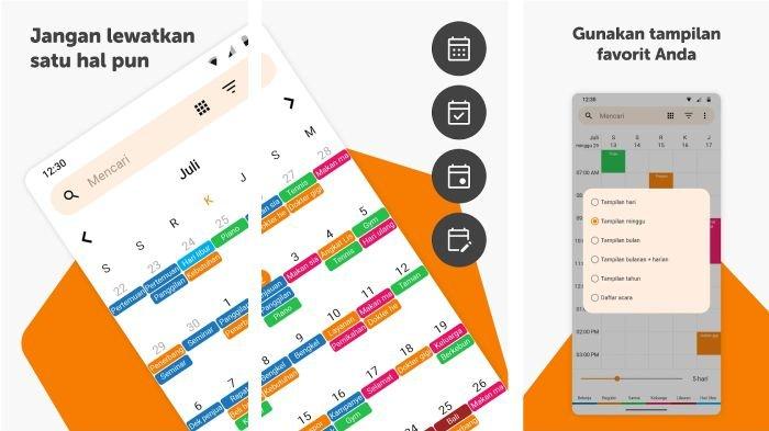 Aplikasi Simple Calendar HP Android