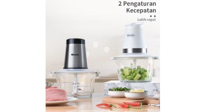 Simplus Blender Daging Chopper hadir dengan 2 pilihan kecepatan yang bisa disesuaikan jenis bahan makanan.