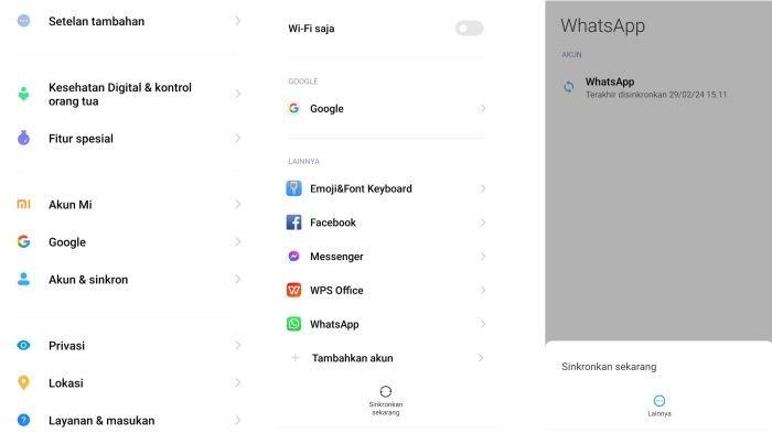 Ilustrasi menyinkronkan kembali WhatsApp dan Daftar Kontak di HP