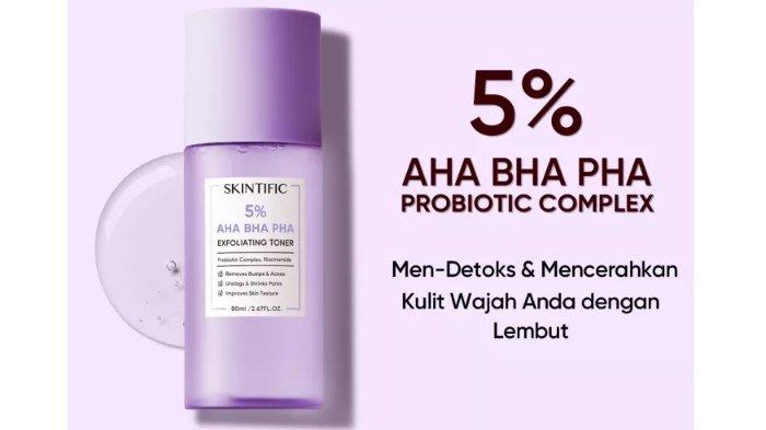 SKINTIFIC 5 persen AHA BHA PHA Exfoliating Toner - 80ml