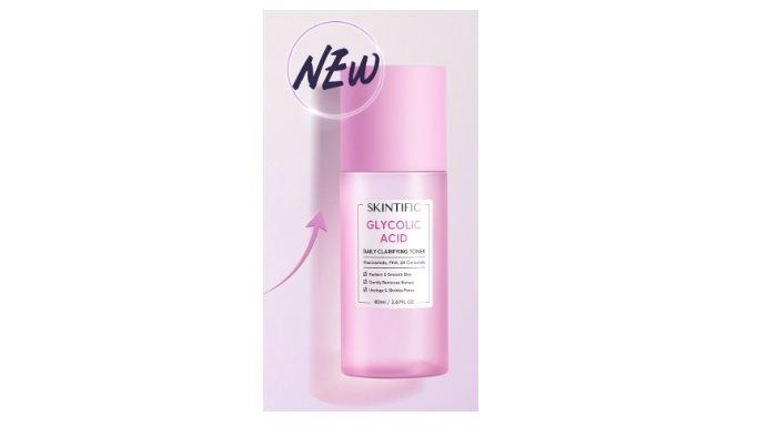 SKINTIFIC Glycolic Acid Daily Clarifying Toner 80ML (BPOM)