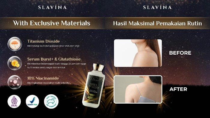 SLAVINA Spill The Night Whitening Body Lotion