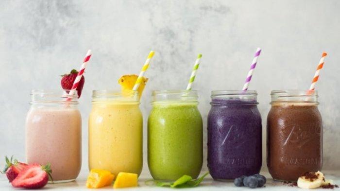 Ilustrasi minuman smoothies.