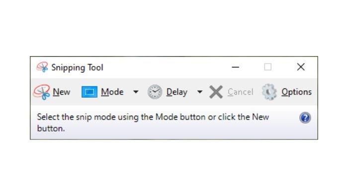 Snipping Tools di laptop Windows yang bisa dipakai untuk screenshot atau mengambil tampilan layar