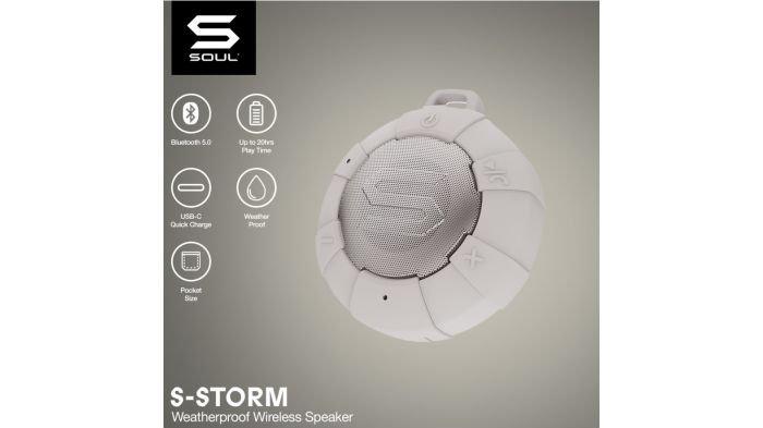 SOUL S-STORM Weatherproof Wireless Speaker