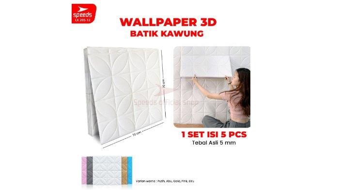 SPEEDS SNI Wallpaper Dinding 3D Foam Stiker Peredam Udara.