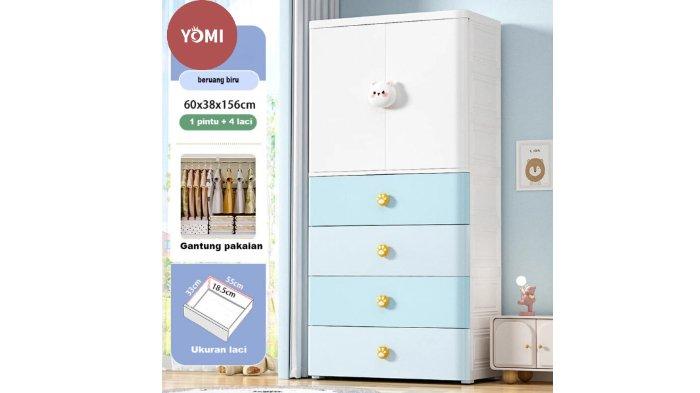 SUNXIN Lemari Plastik Pakaian Kelinci 60CM S95