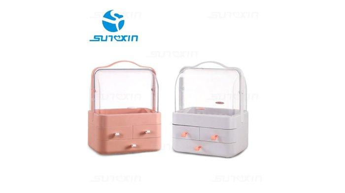 SUNXIN Rak Organizer Kosmetik hadirkan desain yang unik sekaligus warna cantik, bisa tunjang interior kamar.