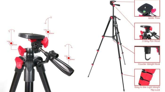 Ilustrasi tripod Takara RAIZ 204