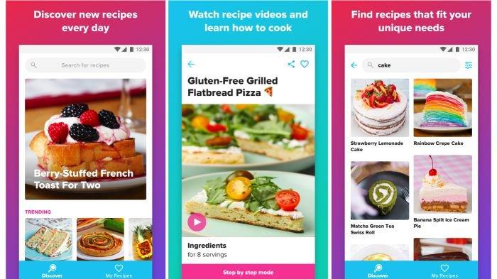 Aplikasi resep masakan Tasty di HP Android