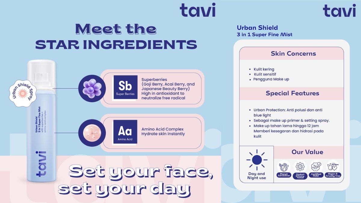 tavi Urban Shield 3 in 1 Super Fine Mist