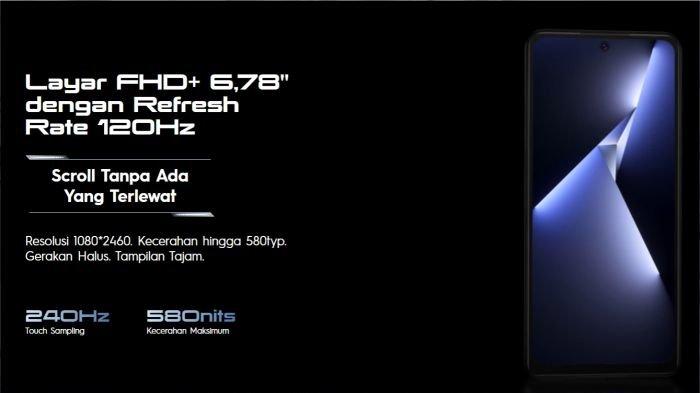 Spesifikasi layar TECNO POVA 5 Pro 5G