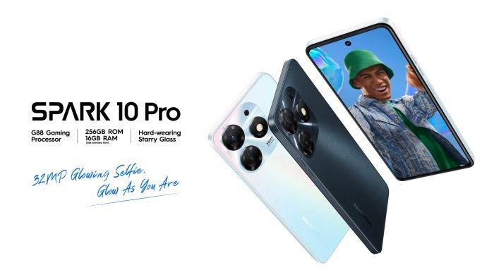 TECNO SPARK 10 Pro, Punya Kamera Selfie Glowing dan Kapasitas Memori Raksasa
