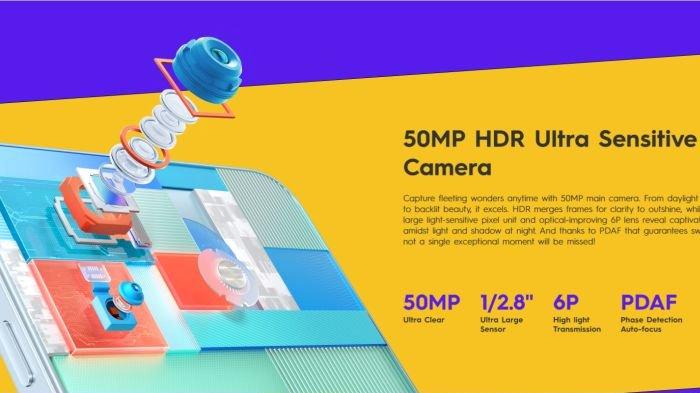Spesifikasi kamera TECNO SPARK 20C