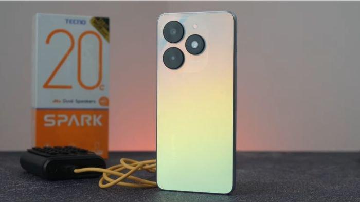 TECNO SPARK 20C hadir sebagai HP murah dengan desain mewah, punya layar mulus 90 Hz dan dual stereo speaker