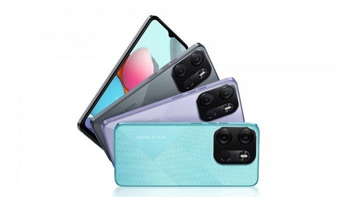Desain punggung belakang dan modul kamera TECNO SPARK Go 2023