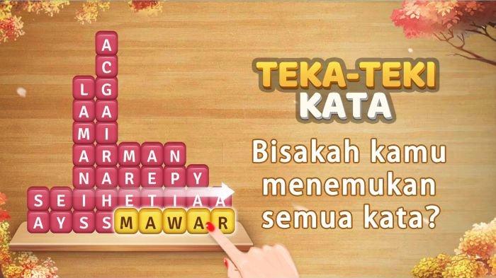 Ilustrasi game tebak kata Teka-Teki Kata yang bisa dipasang di HP Android lewat Play Store