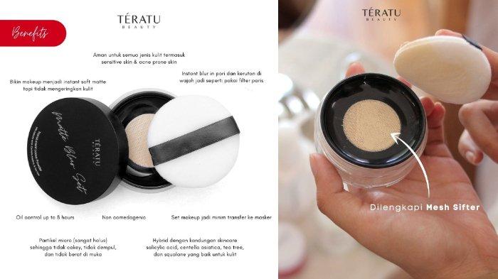 TERATU Beauty Matte Blur Set Translucent Loose Powder 15 gram.