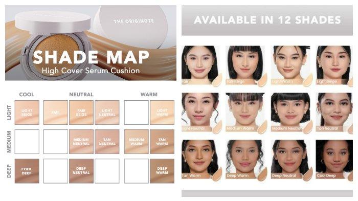 THE ORIGINOTE High Cover Serum Cushion hadir dengan banyak pilihan shade